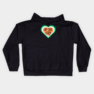 Up the Grá - Irish Love design - Irish Language Designs Kids Hoodie